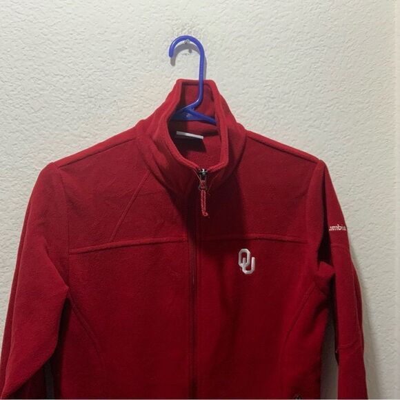 Columbia Oklahoma Sooners Fleece Jacket size S NWOT - Picture 4 of 9